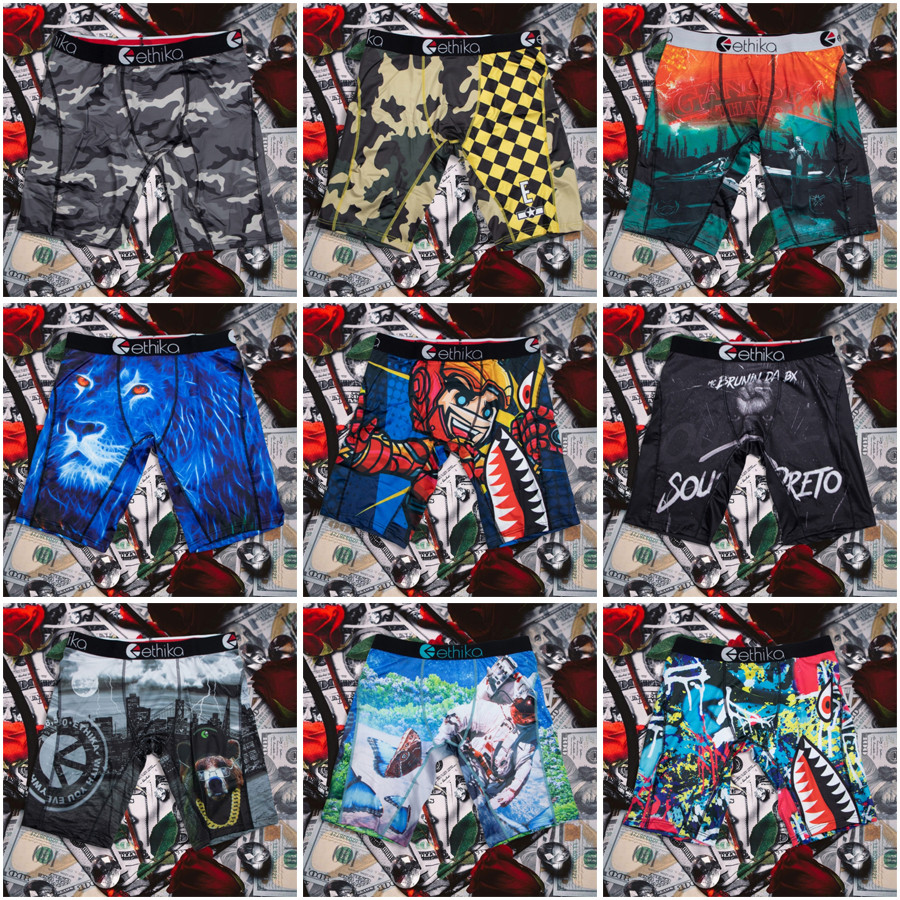 ETHIKA ชุดชั้นในผู้ชาย Boxer Shorts พิมพ์ลายตาข่าย ระบายอากาศได้ดี พร้อมไซส์ใหญ่