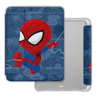 เคสสำหรับ ไอแพด โหมดสามพับ for ipad gen10 gen11 Air5 air4 Air6 Air7 Air11 gen9 gen8 gen7 gen6 gen5 Air2 Air3 Mini4 mini5 mini6 mini7 Spider-Man / Iron Man for ipad case เคสไอแพด
