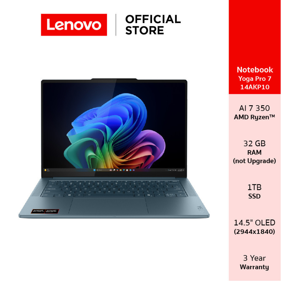 Lenovo Yoga Pro 7 14AKP10(83KG0004TA)Notebook Ryzen AI 7 350 32GB SSD 1TB 14.5" OLED