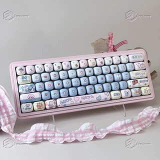 Thai Language Toy House Keycap MOG Steamed Bun Rounded Height Chikawa Cute Dye Sublimation F75 L99 K99 108