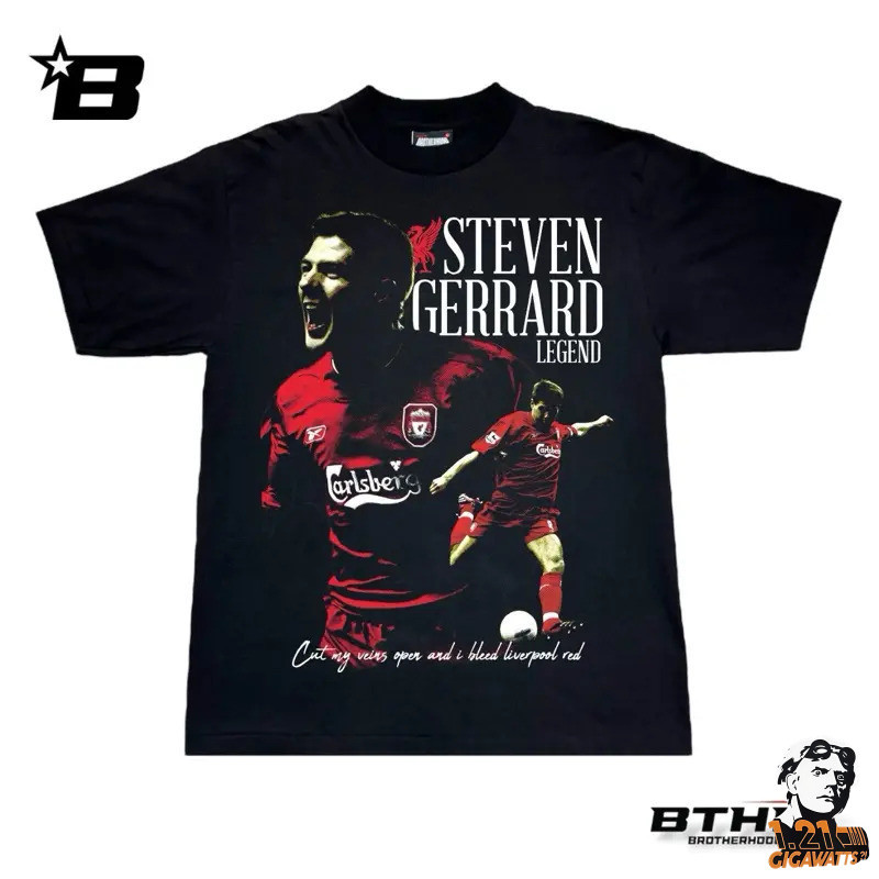 BTHD: STEVEN GERRARD เสื้อทรงโอเวอร์ไซส์คอฟิต เสื้อ ขัด