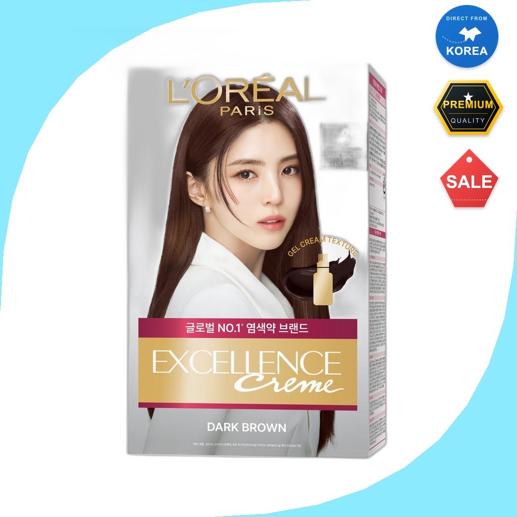 [Loreal] Hair Dye [ Loreal] Excellence Creme Hair Color No.4 Dark Brown 1 ชิ้น