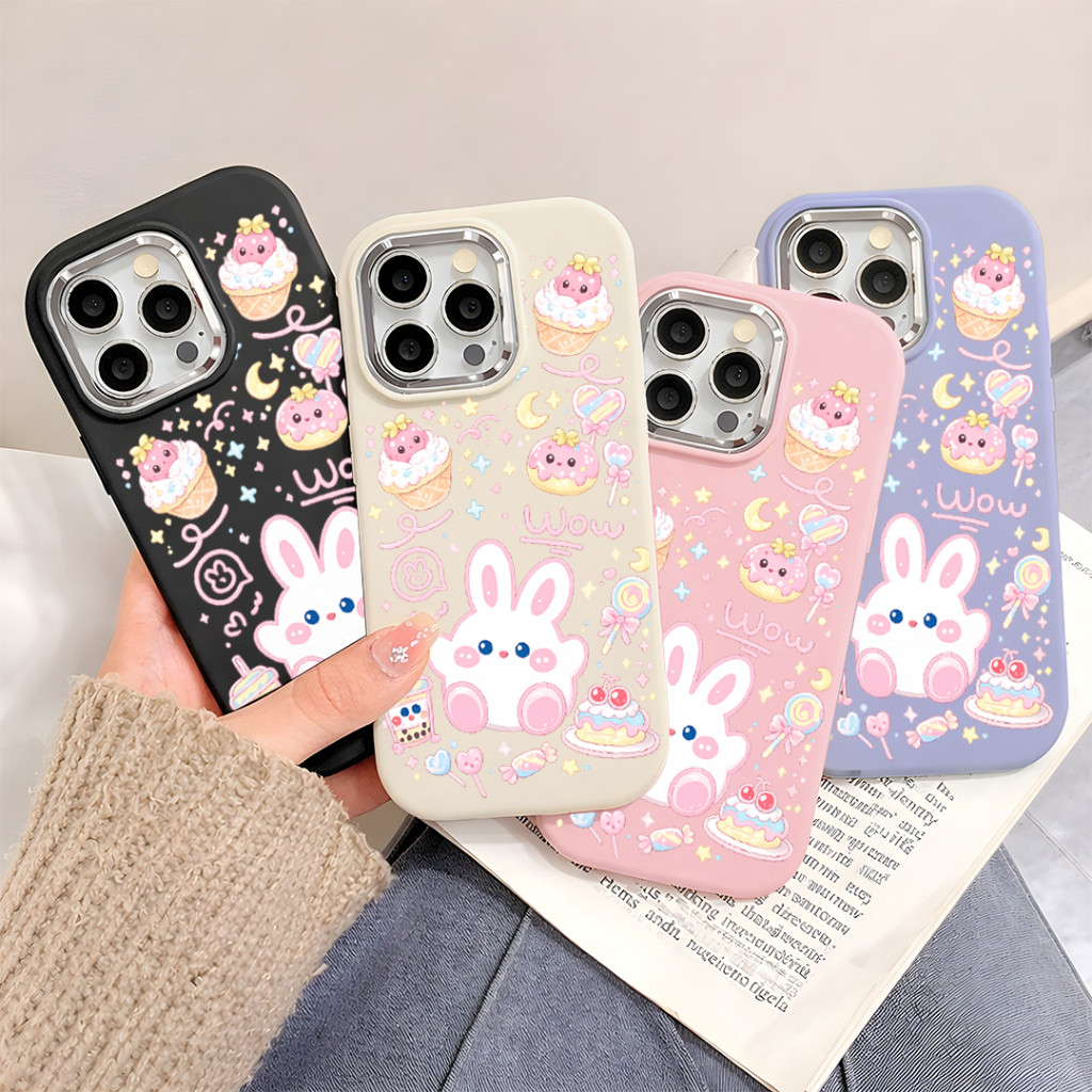 Samsung กระต่ายน่ารักอ้วน Softcase Anti-Shock ปลอกสําหรับ A36 5G/A56 5G A16 A06 A35 5G/A55 5G A54 5G