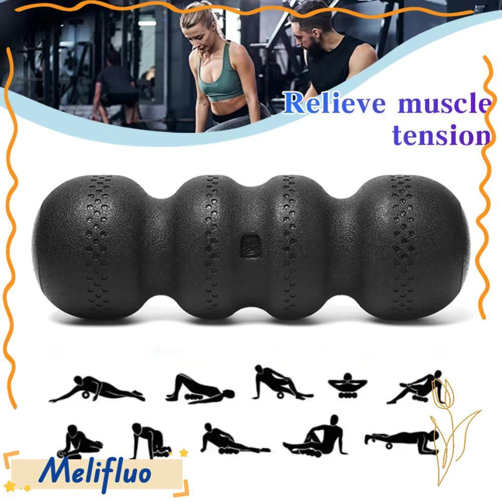 MELIFLUO คอลัมน์โยคะ, Waveform ความแข็งสูงฟิตเนส Roller, EPP โฟมลูกกลิ้งกันลื่นโยคะการฝึกอบรม Stick 