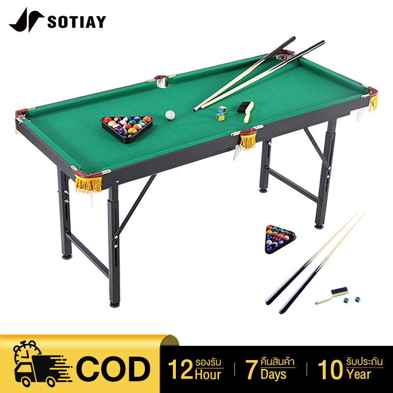 Sotiay พับได้ SNOOKER TABLE โต๊ะพลู ขนาด120x63ซม. โต๊ะสนุกเกอร์พับได้