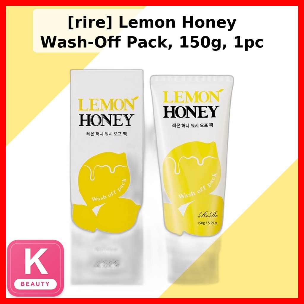 [RiRe] Lemon Honey Wash-Off Pack, 150g, 1pc / Korean Wash-Off Pack / Lemon & Honey Blend / ของแท้ 10