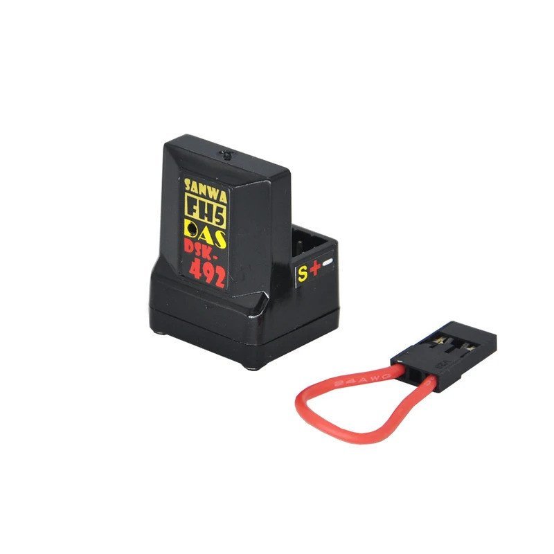 DSK-492 V2 Sanwa FH5 เข้ากันได้กับตัวรับสัญญาณ Telemetry SL, เสาอากาศ 4 ช่องฟรีสําหรับวิทยุ FHSS-5 M