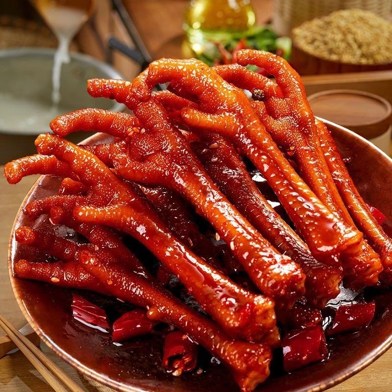 น้ํามัน กรงเล็บไก่เผ็ดตุ๋นขนาดเล็ก กรงเล็บฟีนิกซ์รสเผ็ด กรงเล็บไก่ตุ๋น ของว่างกลางคืน พร้อมสต็อก ไก่ เนื้อน้อย พร้อมสต็อก 11.11