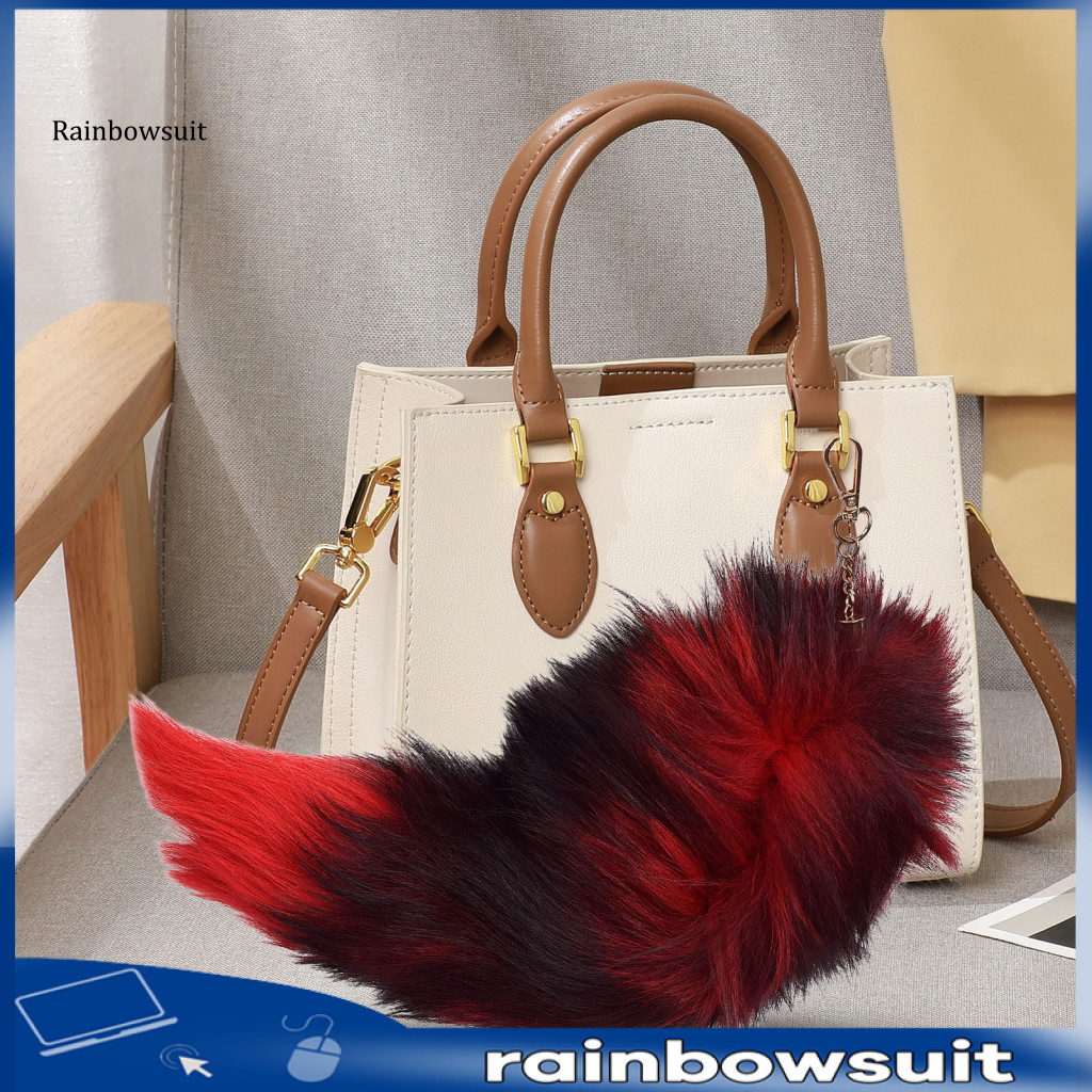[RB] Faux Fox Tail พวงกุญแจ Handcrafted Faux Fur Tail Handcrafted Faux Fur Fox Tail พวงกุญแจจี้ – น่