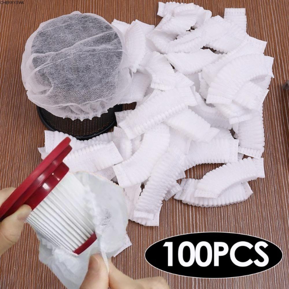 19VJKEPSHOP 100ชิ้นเก็บฝุ่นกรอง,ทนทานฝุ่นเครื่องดูดฝุ่นกรองตาข่าย,ตาข่ายทิ้งไม่ทอกรองอุปกรณ์เสริมฝาครอบ – โปรปัง