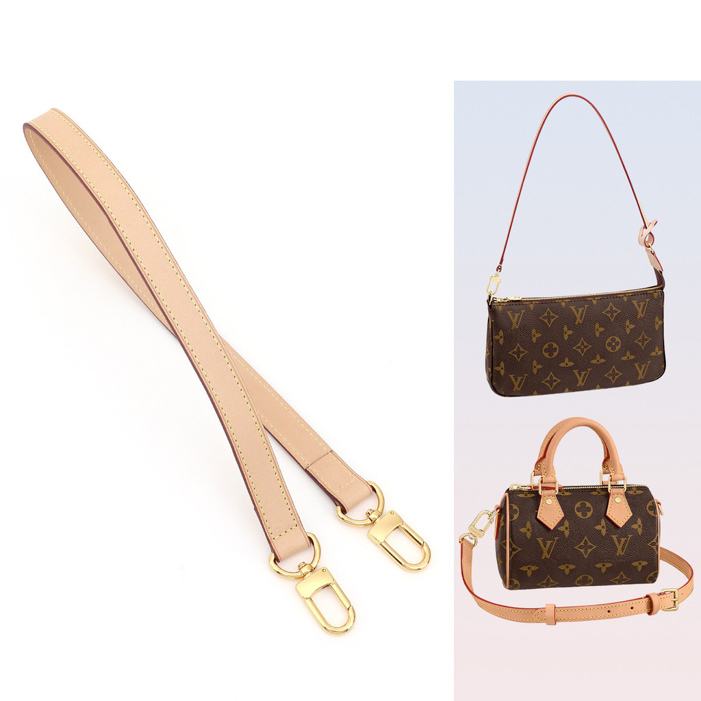เหมาะสําหรับ LV ผักฟอกสี Cowhide สายคล้องไหล่ speedy เปลี่ยนสีกระเป๋าหนังถังกระเป๋า Cross-body ไหล่