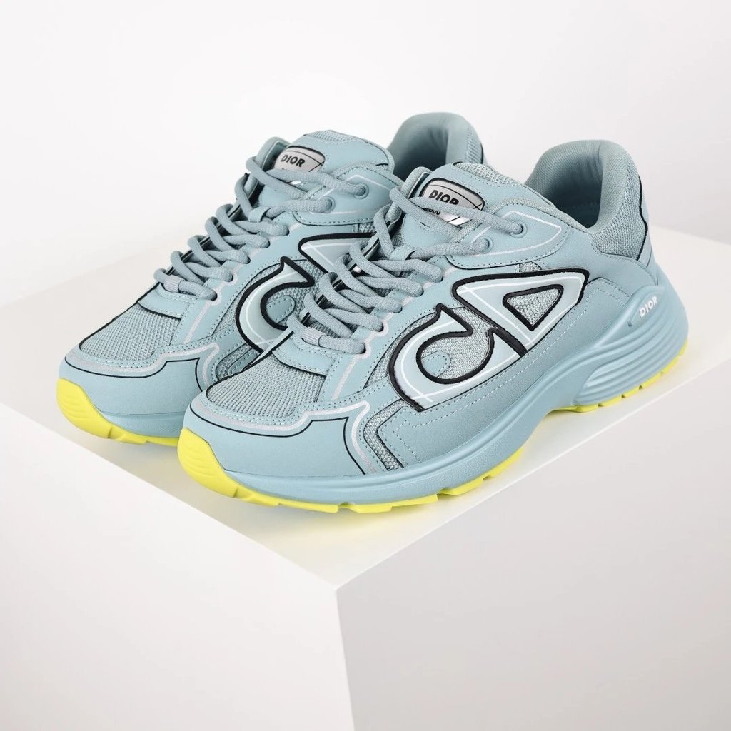 Dior CD Shoes Round Toe Thick-Soled Lace-Up Running Shoes Low-Top Casual Shoes Life Casual Shoes Men
