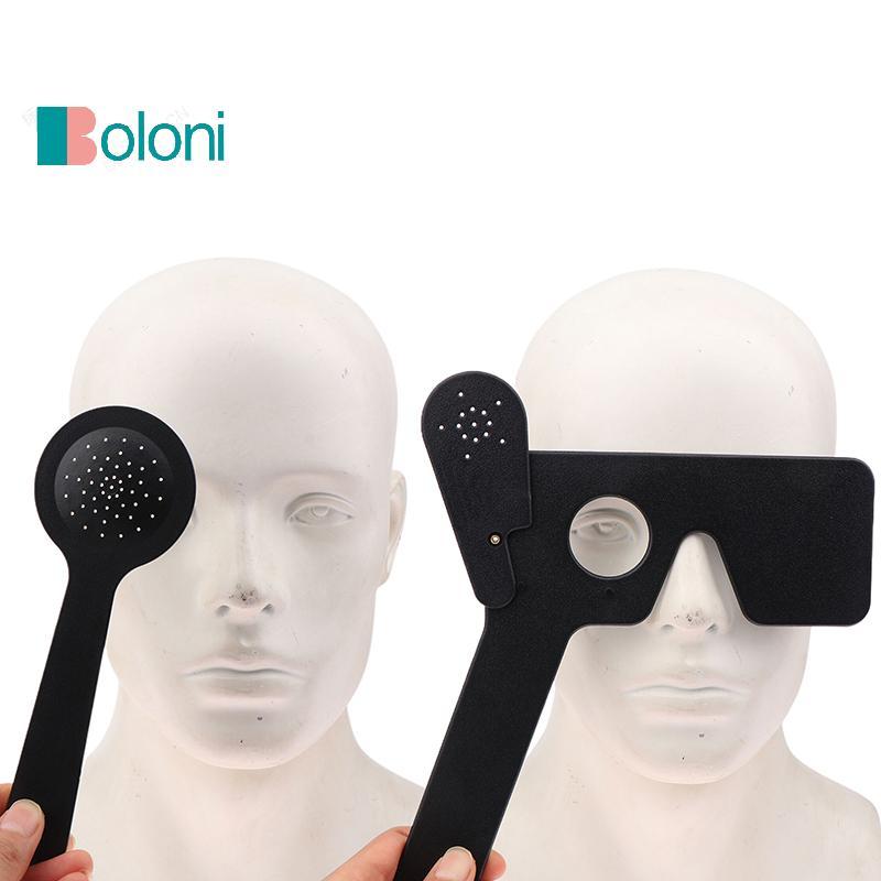 [Boloni] Eye Occluder สําหรับการทดสอบการมองเห็นและช้อนตา Optometry ไม้บรรทัดปรับสายตา รูหลายพิน Occluder Eye Patch ใหม่