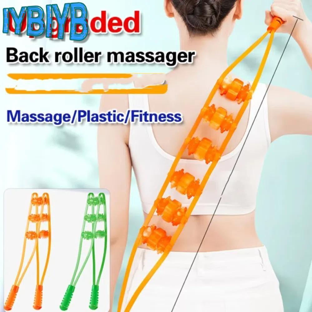 IYBIYB Fitness Massage Roller Bead, Multi-Function Massage Roller Tool Back Massage, Hand-held Shoul