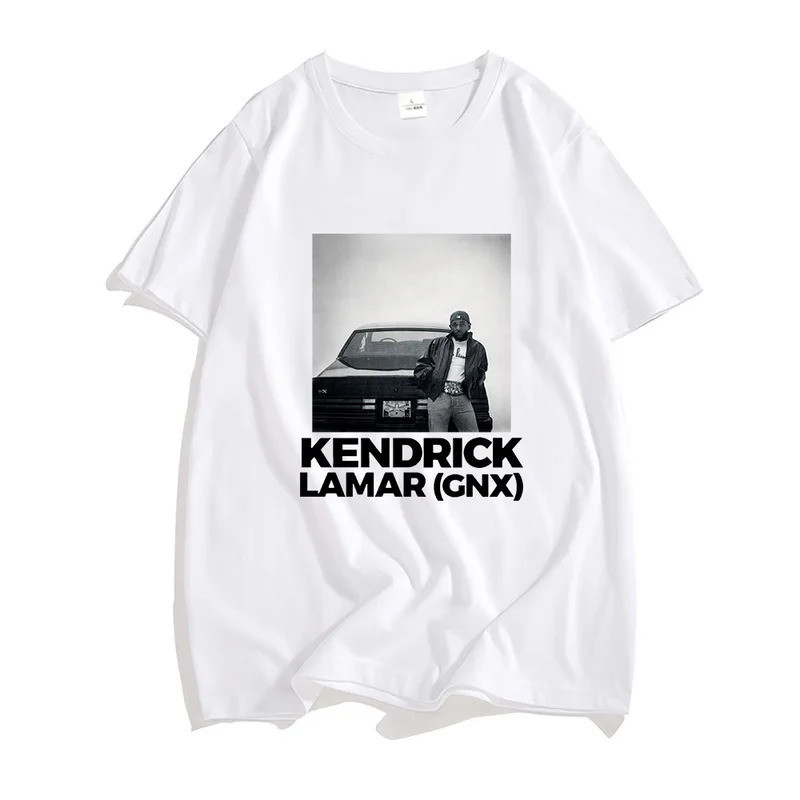 เสื้อยืด Kendrick Lamar X SZA GrandNational Tour ลายกราฟิกอัลบั้ม GNX เสื้อยืดผ้าฝ้ายแฟชั่นลำลอง