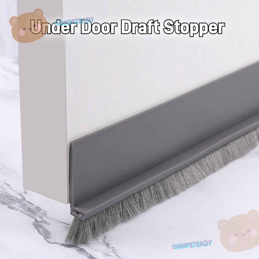CHAMPSTEADY Under Door Draft Stopper, Self Noise Insulation Integrated Door Sweep, Hot หรือ Cold Air
