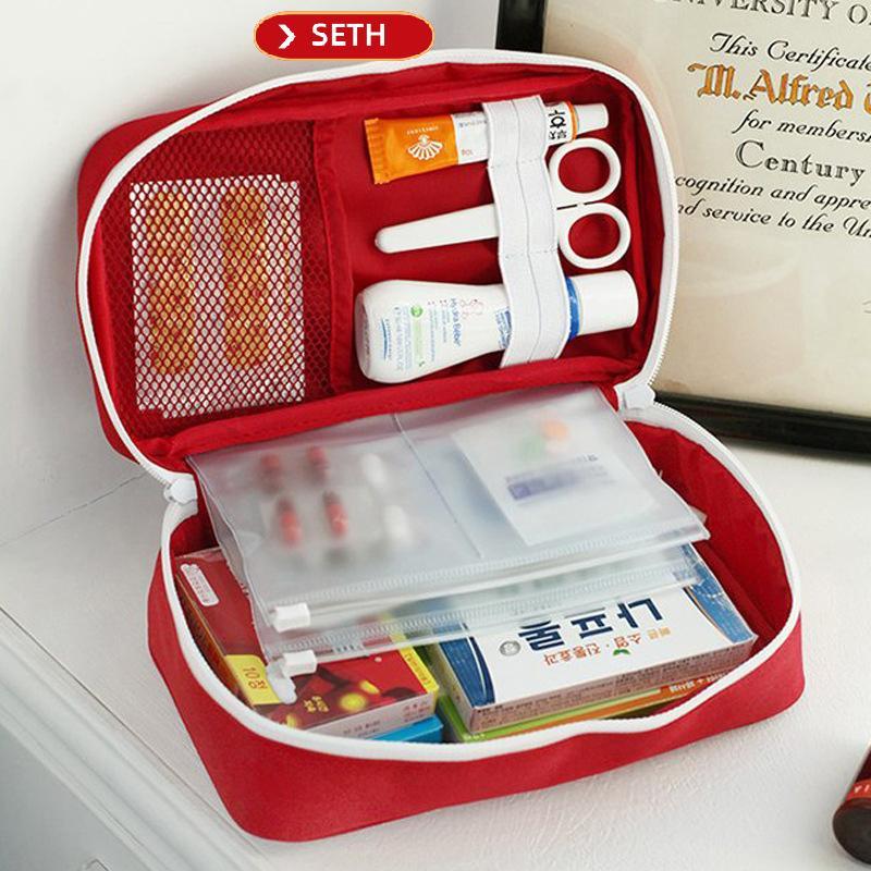 SETH Outdoor Travel Portable Medical Storage Bag Large Capacity Oxford Home Medicine Pill First Aid 