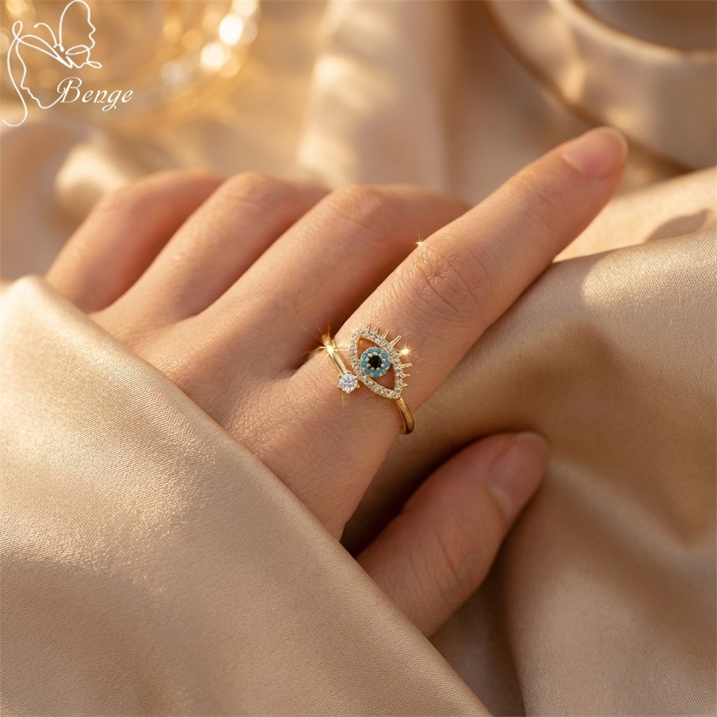 แหวนMinimalist Y2K Boho ตกแต่งหินซิทรอน ขนาดปรับได้ เพชรสังเคราะห์ สำหรับสะสมหรือมอบเป็นของขวัญแก่ผู้หญิง J017