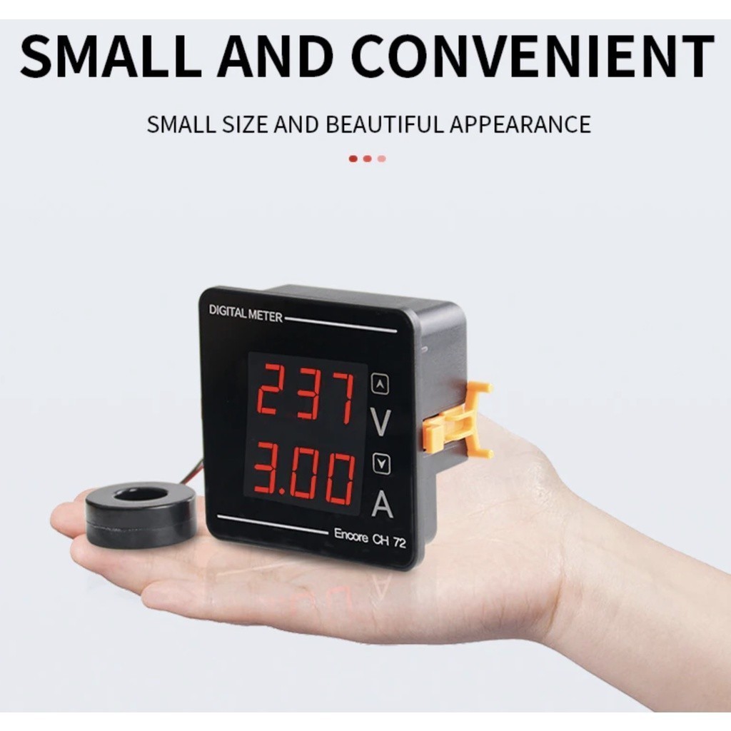 ดิจิตอลมิเตอร์ 1เฟส 220V วัดโวลท์ ac แอมมิเตอร์ วัดกระแสไฟฟ้า วัดโวลท์วัดแอมป์ จอวัดไฟ ราคา ถูกที่สุด ดีลบีเคเค แกลเลอรีภาพที่ 6