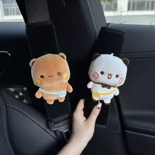 Car Safety Belt Shoulder Pad Cover Cute Four Seasons Universal High-Grade Soft Anti-Strangulation Neck qK9D