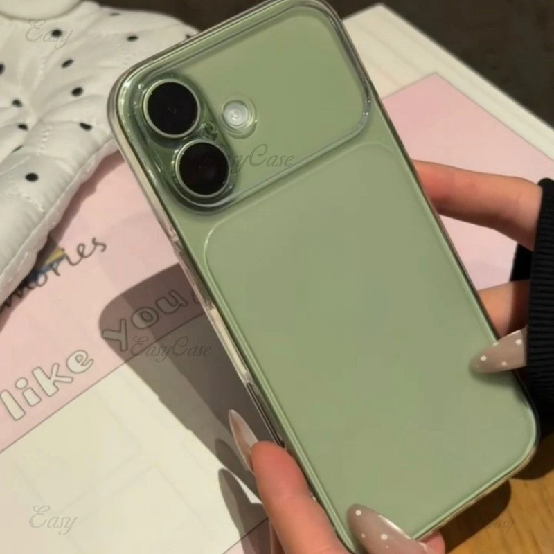 รุ่นใหม่ทันทีแปลงร่างเป็น ไอโฟน 17 เคสใสฝ้าใสมินิมอลสําหรับ ไอโฟน 17 16 15 14 13โปรแม็กซ์ กันลื่นและป้องกันการตกฝาหลังป้องกั