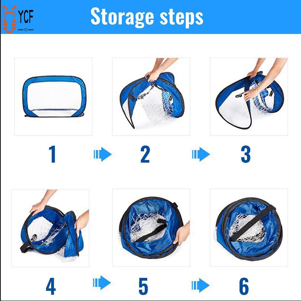 Pop Up Soccer Net Football Goal Mini Portable Folding Football Goal for Indoor Outdoor Football Game