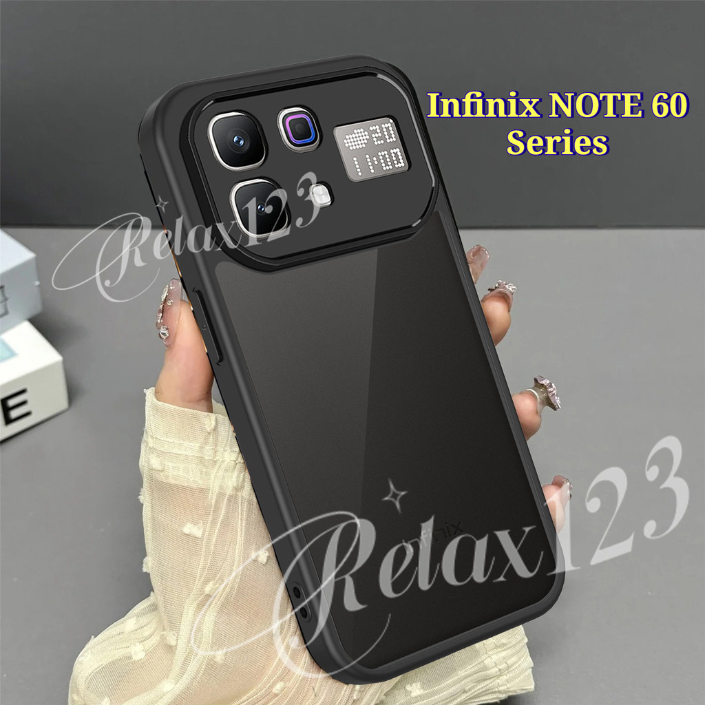 สําหรับ Infinix NOTE 60 Pro 5G ใหม่หรูหราสีดํา Matte Clear เลนส์สําหรับ infinix หมายเหตุ 60 Ultra No