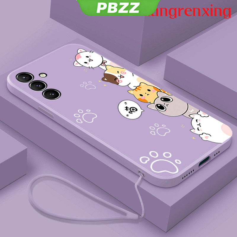 PBZZ เคสโทรศัพท์มือถือ ซิลิโคนนิ่ม กันกระแทก ลายการ์ตูนแมว สําหรับ samsung a24 4g a34 5g a54 5g YTDZMM02