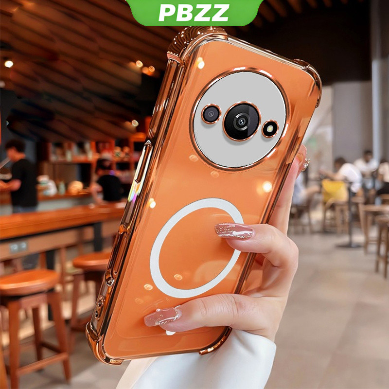 PBZZ เคสสําหรับredmi a3 2024 4Gเคสโทรศัพท์Softcaseซิลิโคนกันกระแทกออกแบบใหม่ความงามใสด้วยแม่เหล็กไร้สายSJBSWX11