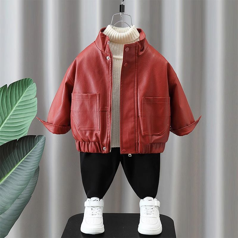 Baby Plus cod Jacket แฟชั่นเด็กชายสไตล์ตะวันตกฤดูใบไม้ร่วงฤดูหนาวแจ็คเก็ตหนาสไตล์ใหม่ 25 เด็กStreet-