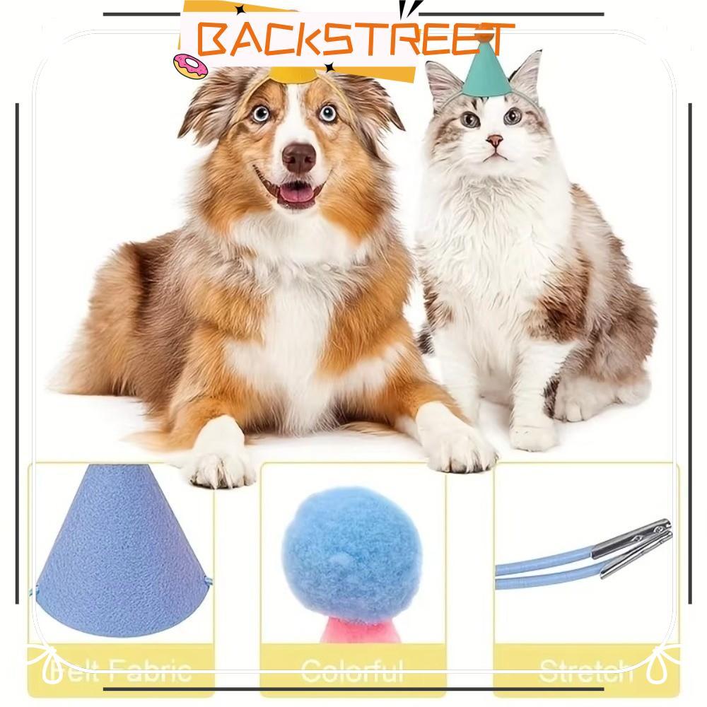 BACKSTAGEREAT Mini Party Hats, สีสัน 6 ชิ้น Set Cone Hats, น่ารักน้ําหนักเบา Party Hats Year Celebra