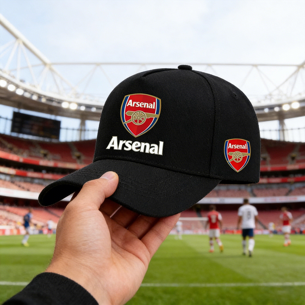 🎗 เสื้อยืดผ้าฝ้าย  หมวกเบสบอล Arsenal Cannon Caps พิมพ์ด้วยโลโก้ทีม Hat