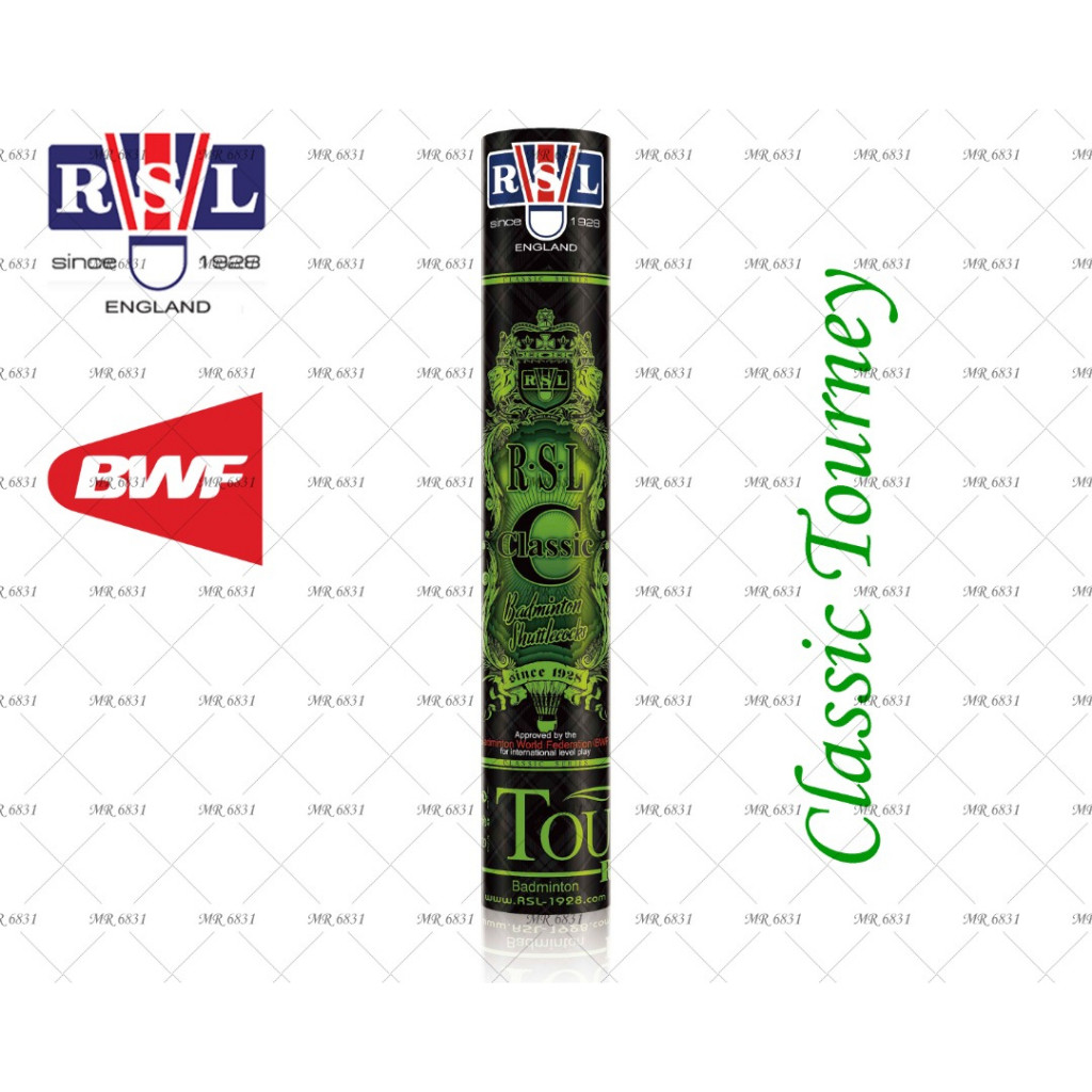RSL Tourney Shuttlecock  다양ชนิด เช่น Classic, Supreme, Silver และหมายเลข 2, 4, 6