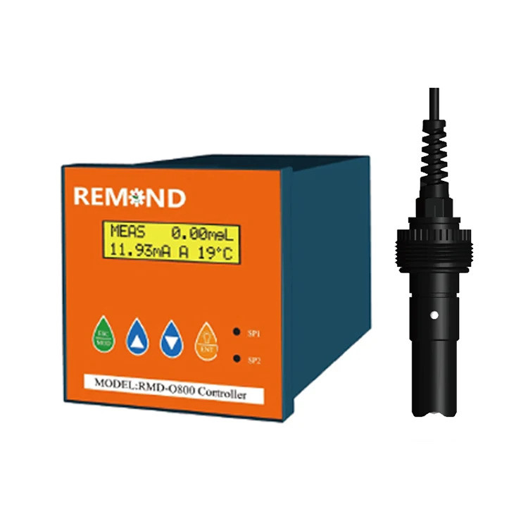 เครื่องวัดออกซิเจนปลายนิ้ว 4-20ma DO Meter เซ็นเซอร์ออกซิเจนละลายออนไลน์ DO Probe สําหรับน้ําเสีย