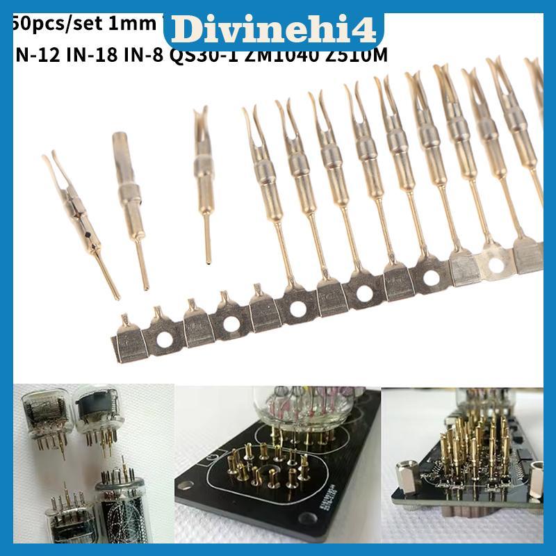 <divinehi4> 50 ชิ้น Nixie/VFD หลอด Soet Pins 1 มม.ชุบทอง IN-12 IN-18 สําหรับ QS30-1 QS27-1 YS27-3 ZM