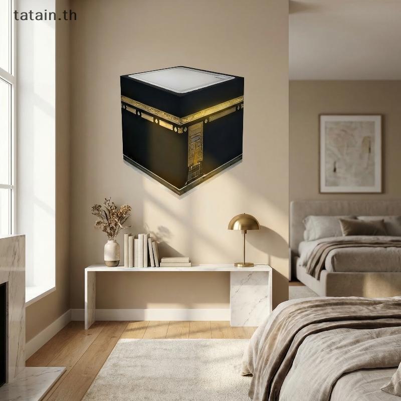 Tatain 3D Vision จําลอง Wall Stiers, Impossible มุม 3D ภาพลวงตา Wall Art, ที่ถอดออกได้ 3D Effect ศาส