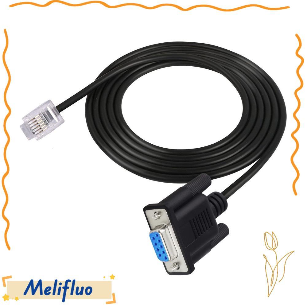 MELIFLUO RS232 DB9Pin หญิง RJ11 RJ12, หญิง Plug and Play 6P6C LAN , ทนทาน Serial คอนโซลสายสําหรับ Le