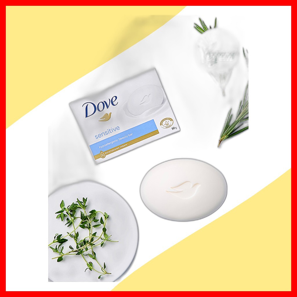 [daiso] Dove Sensitive Beauty Bar, 90g, 1pc / Korean Beauty Bar / Gentle Cleansing / ของแท้ 100% โดย
