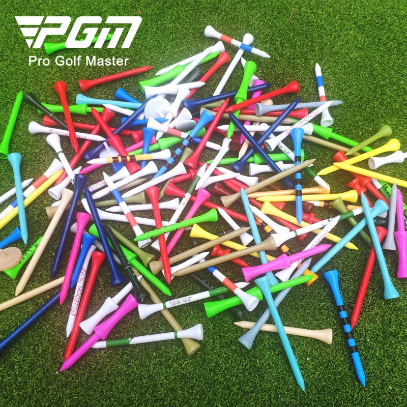 PGM-golfmasterPGM QT0601 Bamboo Golf Tees De Golf Wood Tees Custom logo Plastic Golf Tees