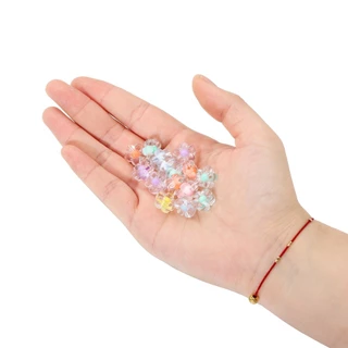 20-50ชิ้น ลูกปัดดอกไม้ใส (12.5mm) อะคริลิค สําหรับทําเครื่องประดับ สร้อยคอ สร้อยข้อมือ DIY