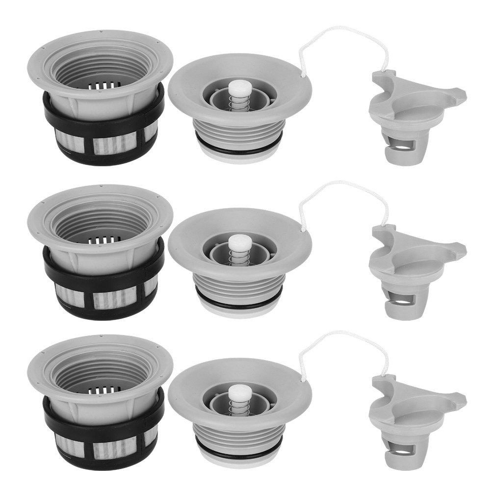 3Pcs Safety Air Valve with Filter Mesh for Inflatable Tent Boat Kayaks Air Valve Kayaks Air Valve Sa
