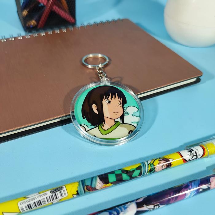 อะนิเมะ Ghibli พวงกุญแจ - Ganci Anime Ghibli - Gantungan Kunci - Chihiro Ogino - Jiji - Kaonashi -