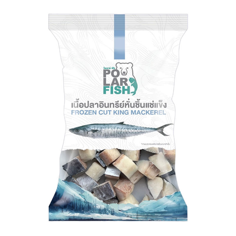 FZโพลาฟิชเนื้อปลาอินทรีย์หั่น250G (FZ POLARFISH CUT KINGMACKEREL250G)