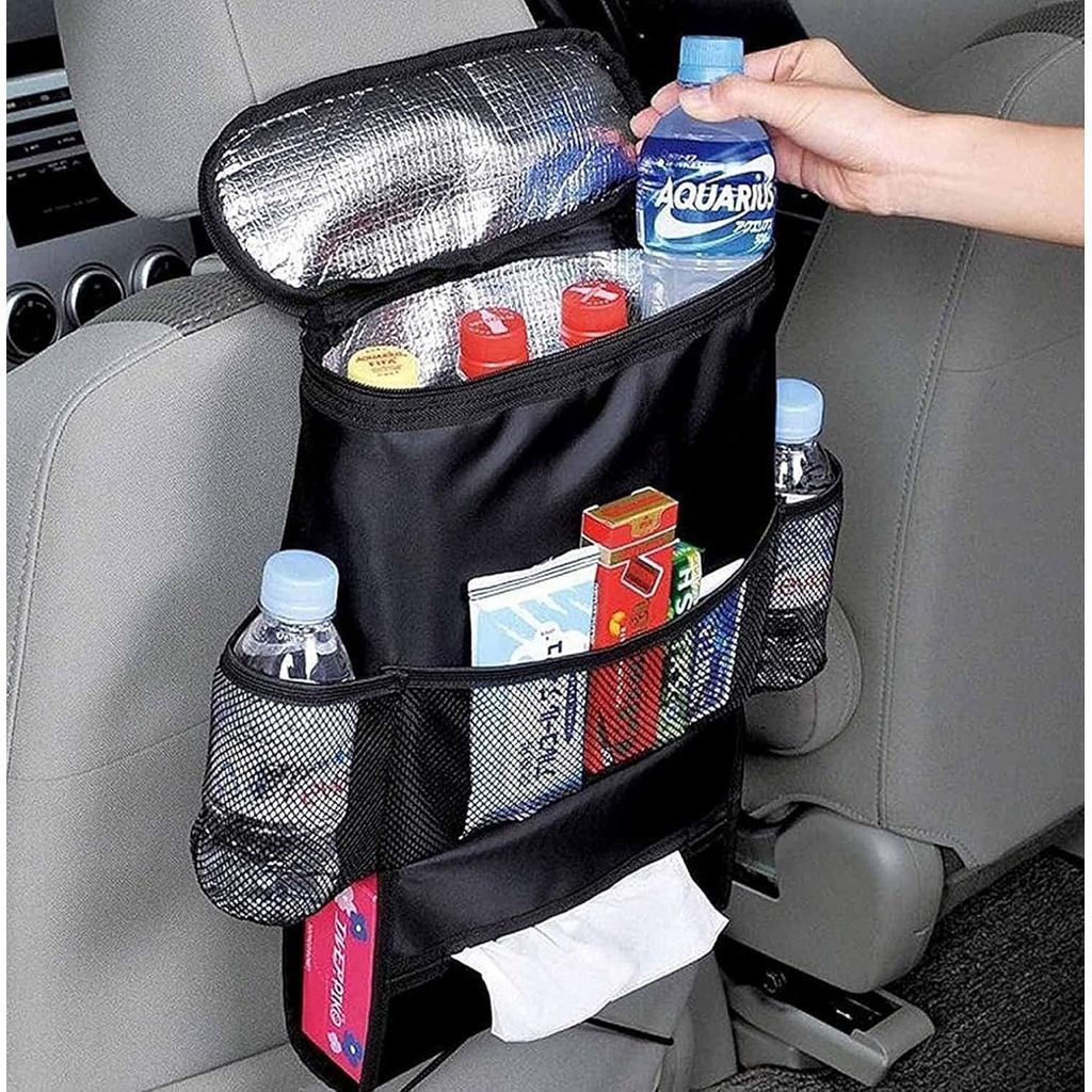 AUTOARK Standard Car Seat Back Organizer,Multi-Pocket Travel Storage Bag (การกระจายความร้อน),AK-002