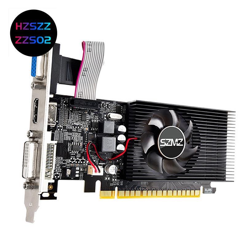 Hzszzs02SZMZ 1 PCS GT730 4GB DDR3 128Bit กราฟิกการ์ดพร้อมพัดลมระบายความร้อน Low Profile กราฟิกการ์ดส
