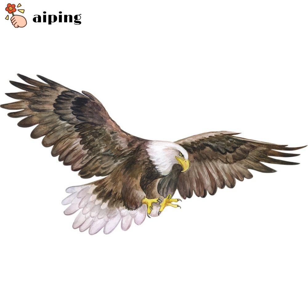 Aiping Bald Eagle สติ๊กเกอร์ติดผนัง, ไวนิลที่ถอดออกได้นกสัตว์สติ๊กเกอร์ติดผนัง, เปลือกห้องน้ําและติดห้องนั่งเล่น