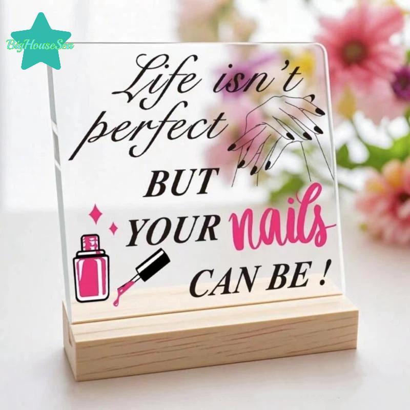 [Sea-t] กระดานแสดงรูปร่างเล็บกระดาน Advice Board พร้อมฐานเล็บคู่มือเล็บปลอมแสดงผู้ถือร้านทําเล็บแสดง