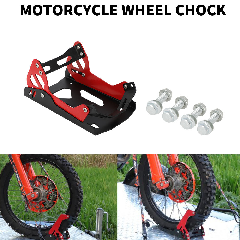 LHeavy-Duty เหล็กรถจักรยานยนต์ล้อหน้าขาตั้งล้อตรงสําหรับ Trailer Mount Trailer Rack ที่จอดรถกรอบ Dir