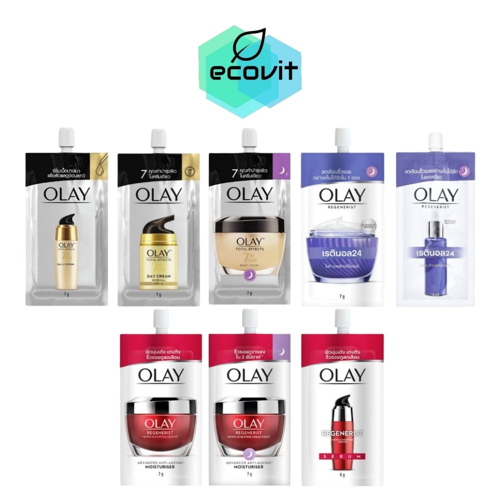 [แบบซอง] Olay Total Effects 7 In 1 Serum / Day Cream / Night Cream / Olay Regenerist / Olay Retinol2