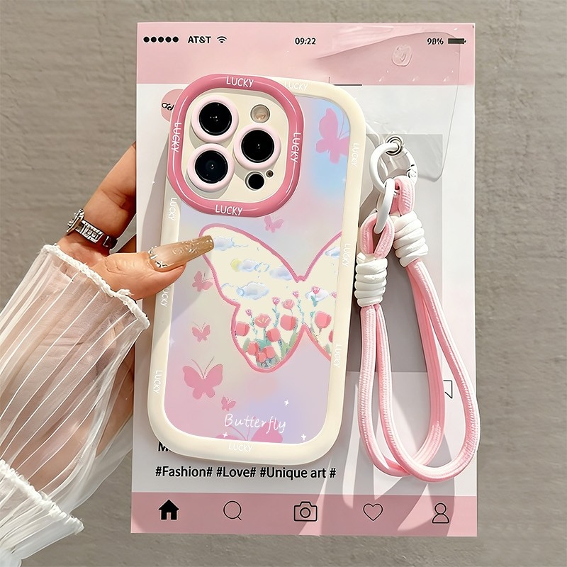 เคส+สร้อยข้อมือOPPO A3X A3 A7 A5S A12 A11K A3S A12E A15 A15S A16 A16S A54S A16K A16E A17 A17 A17K A1